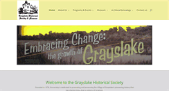Desktop Screenshot of grayslakehistory.org